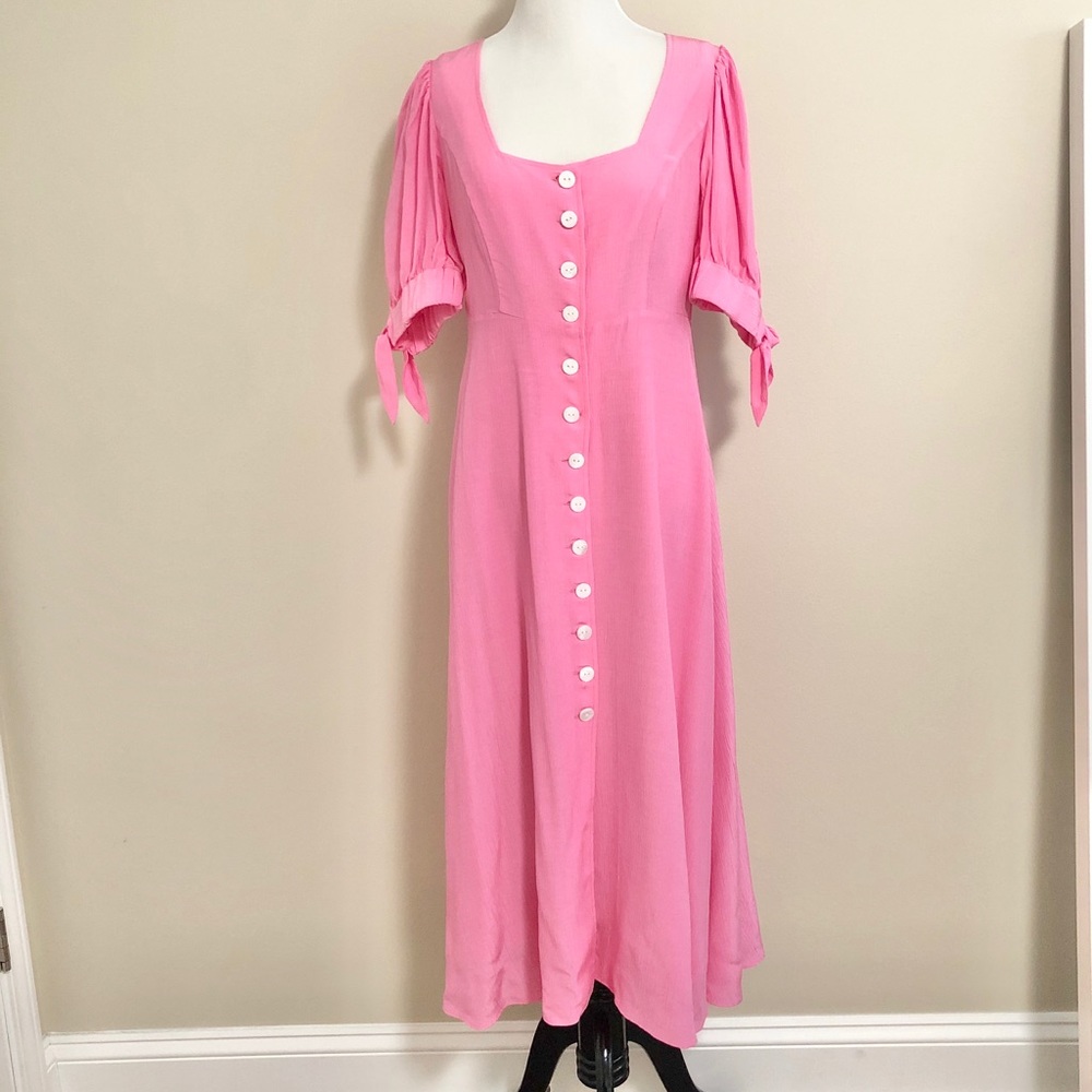 KITRI Lenora Pink Midi Dress